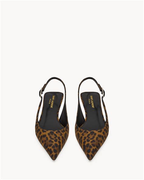 ysl leopard heels|CHERISH slingback pumps in leopard grosgrain .